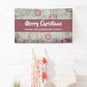 Snowflake kerst Spandoek (Insitu)