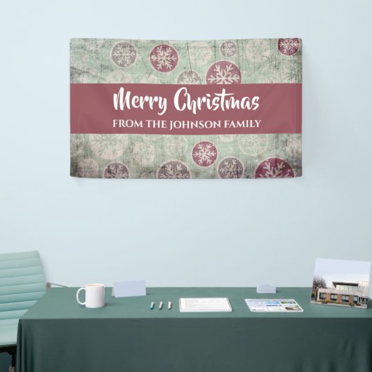 Snowflake kerst Spandoek (Beurs)