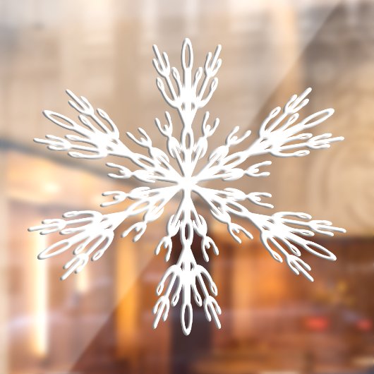 Snowflake kerstaylvenstertjes raamsticker (Vel 2)