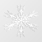 Snowflake kerstaylvenstertjes raamsticker (Vel)