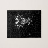Snowflake kerstboom legpuzzel (Horizontaal)