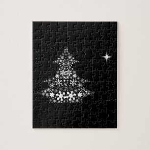 Snowflake kerstboom legpuzzel