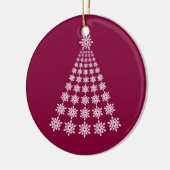Snowflake kerstboomversiering keramisch ornament (Links)