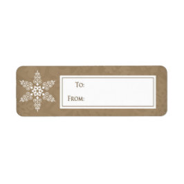 SnowFlake kerstcadeau sticker II