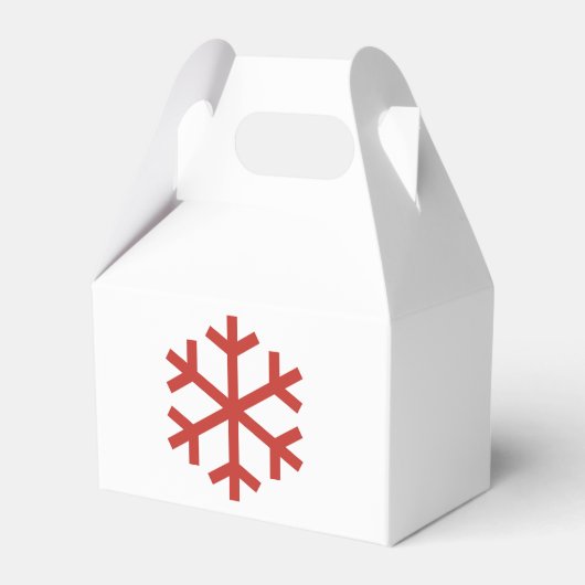 Snowflake kerstcadeaudoos bedankdoosjes (Voorkant Zijde)