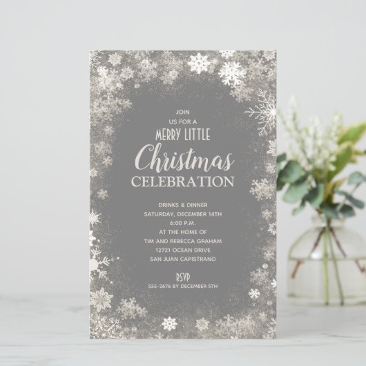 Snowflake kerstfeestdagen (Staand voorkant)