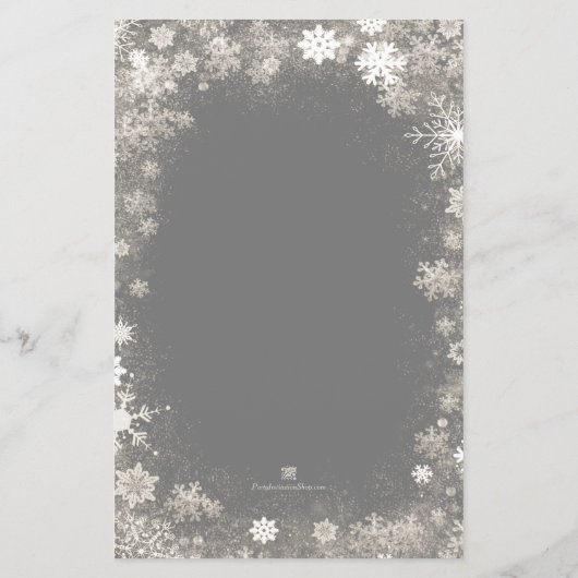 Snowflake kerstfeestdagen (Achterkant)