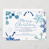 Snowflake-kerstfeestdagen Kaart (Voorkant / Achterkant)