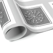 Snowflake kerstFeestdagen Xmas Masculine Cadeaupapier (Rol Hoek)
