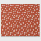 Snowflake kerstinpakpapier cadeaupapier (Vlak)