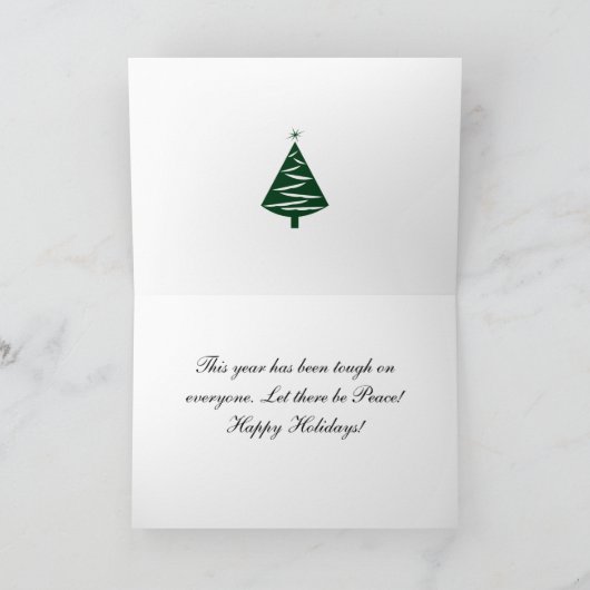 Snowflake kerstkaarten kaart (Binnen)