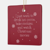 Snowflake Kerstmis Keramisch Ornament (Links)