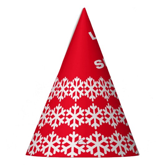 Snowflake Kerstmis - laat het sneeuwen! Feesthoedjes (Links)