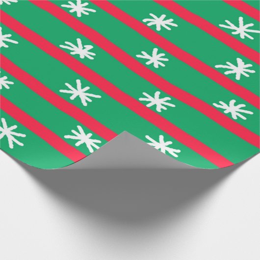 Snowflake kerstpapier cadeaupapier (Hoek)