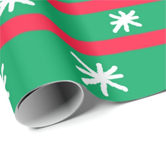 Snowflake kerstpapier cadeaupapier (Rol Hoek)