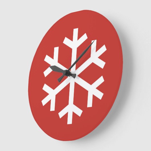 Snowflake kerstrode klok (Hoek)