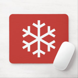 Snowflake-kerstrode Muismat