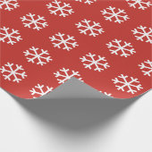 Snowflake kerstrood ompakken papier (Hoek)