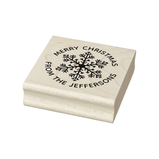 Snowflake kerstrubberen stempel (Stempel)
