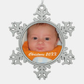 Snowflake-kerstversiering - Maak je eigen Tin Sneeuwvlok Ornament (Voorkant)