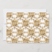 Snowflake Kiss kerstkreet Gold Script Feestdagenkaart (Achterkant)