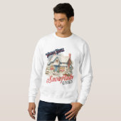 SnowFlake Kisses Manche longue Tshirt pour hommes (Devant entier)