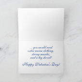 Snowflake Kisses Valentine Kaart (Binnen)