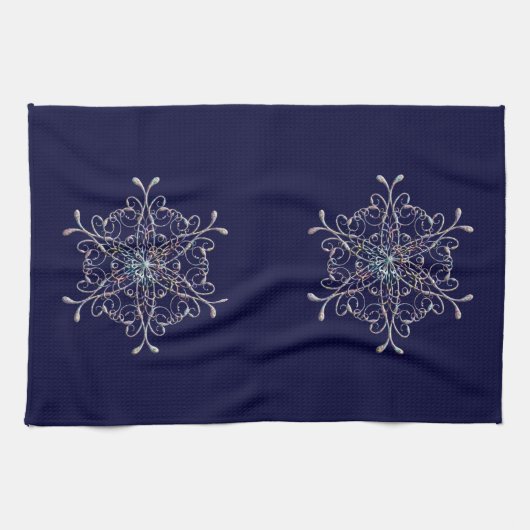 Snowflake Kitchen Towel Theedoek (Horizontaal)