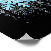 Snowflake kostuum winterkerst bijpassende mannen W Poster (Hoek)