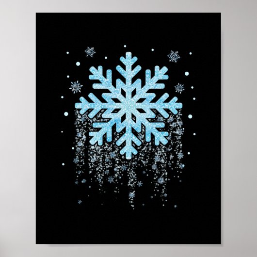Snowflake kostuum winterkerst bijpassende mannen W Poster (Voorkant)
