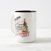 SnowFlake kust tweetonige mok (Voorkant links)