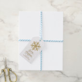 Snowflake Label, Snowflake Hang Label Cadeaulabel (Met Touw)
