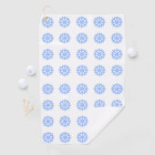 Snowflake Light Winter Pattern Golfhanddoek (Insitu)