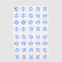 Snowflake Light Winter Pattern Golfhanddoek