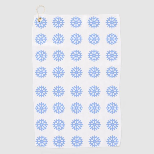Snowflake Light Winter Pattern Golfhanddoek (Voorkant)