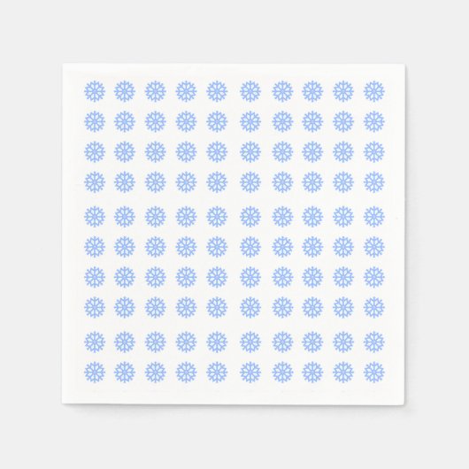 Snowflake Light Winter Pattern Servet (Voorkant)