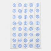Snowflake Light Winter Pattern Theedoek (Verticaal)