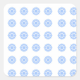 Snowflake Light Winter Pattern Vierkante Sticker