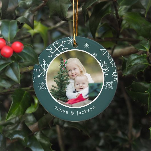 Snowflake Lijst | Foto Keramisch Ornament