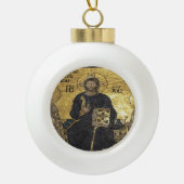 Snowflake Lijst Ornament Jesus Mosaic (Voorkant)