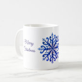 Snowflake Magie Retro Mug (Devant gauche)