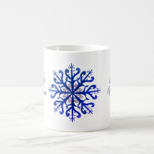 Snowflake Magie Retro Mug (Centre)