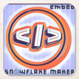 SNÖWFLAKE MAKER - EMbED - onderzetter