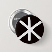 SNÖWFLAKE MAKER - FLAKE - 002 RONDE BUTTON 5,7 CM (Voorkant /achterkant)