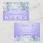 Snowflake Mandala Klantenkaartje (Voorkant / Achterkant)