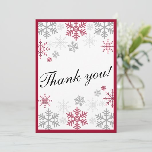 Snowflake merci note (Debout devant)