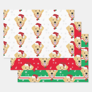 Snowflake met feestelijke kerstkerstkerstkerstSant Inpakpapier Vel