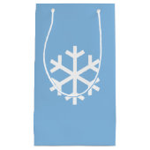 Snowflake met kerstblauwe cadeautas (Voorkant)