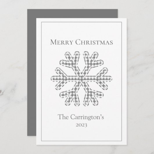 Snowflake Modern (Voorkant / Achterkant)