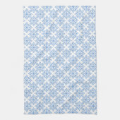 Snowflake Motif bleu clair et blanc serviette (Vertical)